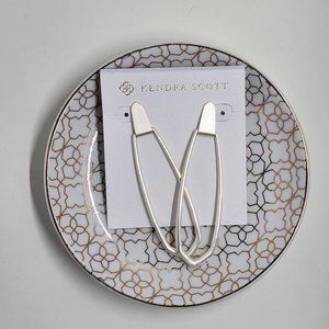 Kendra Scott PATTERSON Silver Hoop Earrings